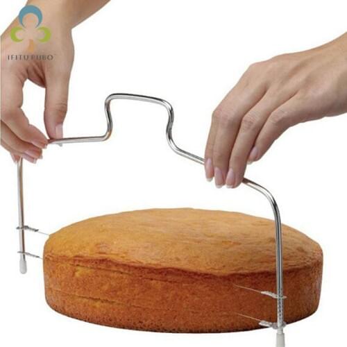 Bread Cutter Cake Cut, Double Line Cake Slice Stratifier Creative Kitchen Baking Tools LYQ
