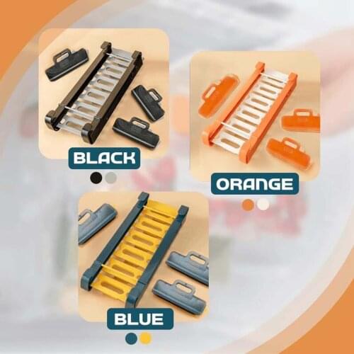 Ziplock Bag Organizer Sealed Telescopic Hanging Rack Storage Clip Sliding Rail For Refrigerator Drawer Telescopic Storage Rac