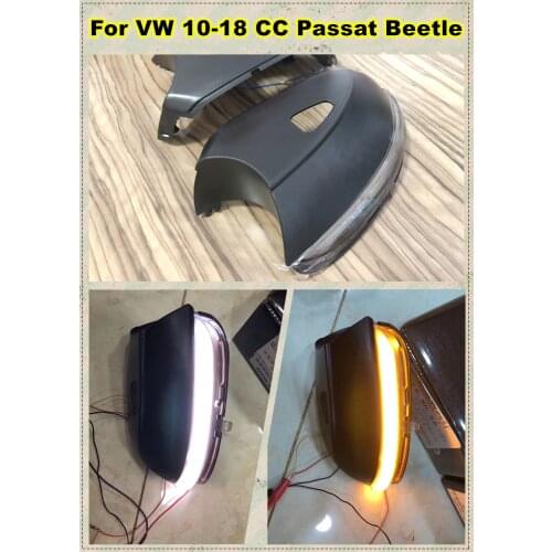 Dynamic Mirror Indicator Blinker Side LED Turn Signal Light Fit For For V W 10-18CC Passat B7 Scirocco 09+ MK3 Beetle 12-18