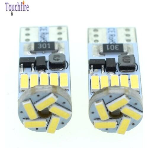 3000PCS T10 W5W 4014 15smd LED Car Bulb 168 194 Side Maker Reading License Plate Map Lights Auto Lamp 12-24V Wholesale