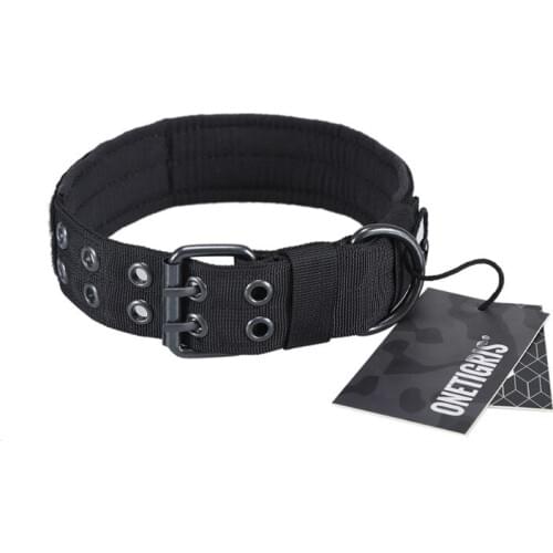 OneTigris Tactical Nylon Dog Collar with Metal Buckle & D ring Military K9 Hunting German Shepherd Pet Supplies As Travel Kit