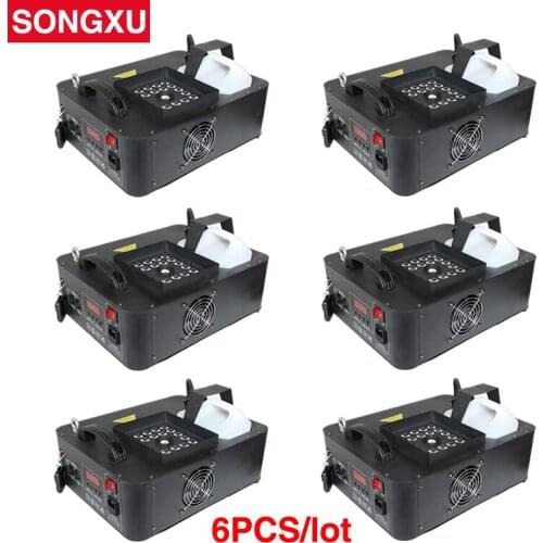 1500W RGB 3in1 DMX LED Fog Machine Pyro Vertical Fogger Smoke Machine 24pcs RGB 3in1 LED Colorful Fog Machine 6pcs/lot/SX-FM1500