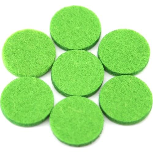 20pcs Green Colors 22.3mm Round Essential Oils Diffuser Locket Pads Perfume Aroma Locket Replacement Pads