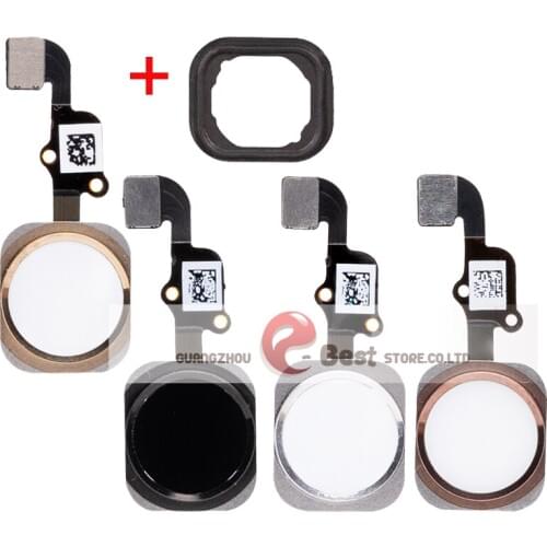 200pcs/lot Home button with Flex Cable Ribbon assembly For iPhone 6S 4.7" 6S Plus 5.5" Replacement Part