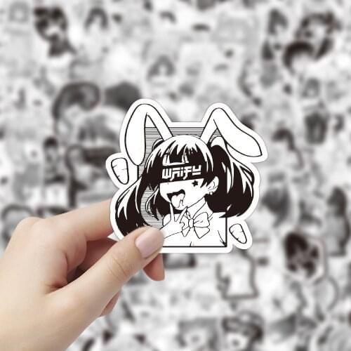 50/100Pcs Hentai Anime Waifu Sexy Cartoon Bunny Girl Stickers For Snowboard Laptop Luggage Fridge DIY Styling Graffiti Sticker