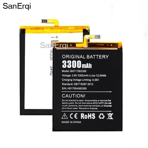 For Doogee shoot 1 Battery New Original 5.5inch Battery For doogee shoot1 Mobile Phone Battery 3300mAh Battery