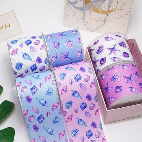 DIY Marine Life Printed Grosgrain Ribbon For Craft Supplies Sewing Accessories 5 Yards, Planar Resins Mold 10 Pieces. 53571