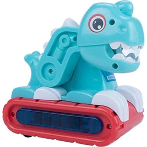 Kids Electric Musical Dinosaur Car Toy with Sounds and Lights Infant Early Crawling Developmental Toys