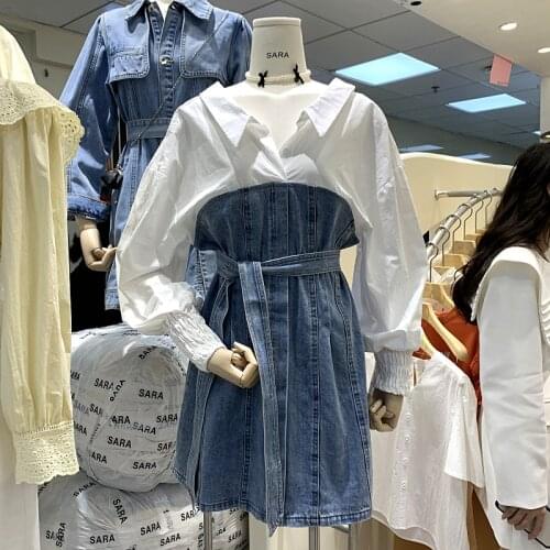 Модные джинсовые платья Jfmhrx China At AliExpress