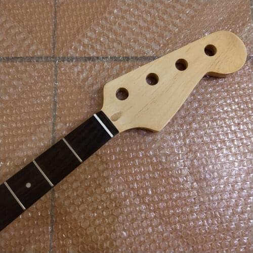 JI YIN Electric JAZZ Bass Guitar Neck Replacement Maple 20 Fret gloss finished