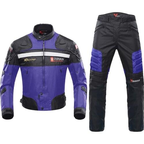 DUHAN Motorcycle Jacket Men Motocross Riding Jacket Windproof Protective Gear Motorbike Off-Road Racing Clothing Chaqueta Moto