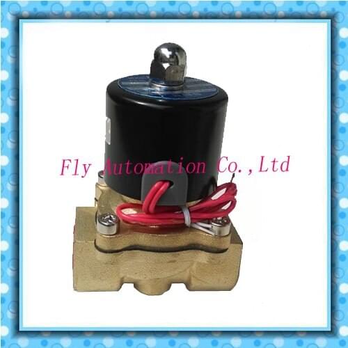 2W Series 2/2 Way Little solenoid valve 2W200-20 3/4" Brass Direct acting whter oil gas