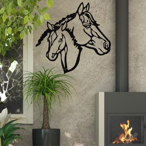 Metal Wall Art- Horses, Metal Horse Art, Horse Head, Horse Wall Decor, Metal Wall Decor, Interior Decoration, Farm Decor