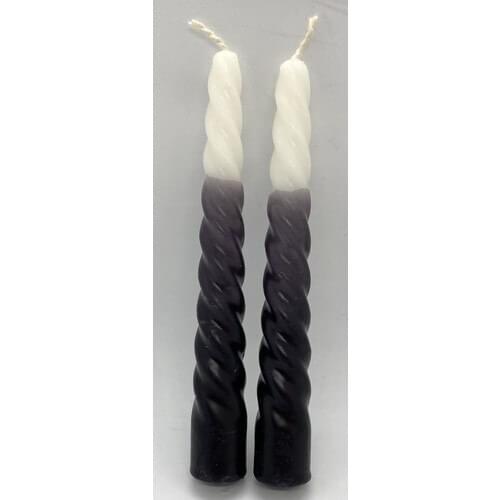 Missi 2li Gradient Black Twist Knot Candlestick Candle