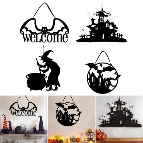 Non-woven Halloween Hanging Sign Halloween Pendent for Home Door Party Decoration Happy Halloween Decoration