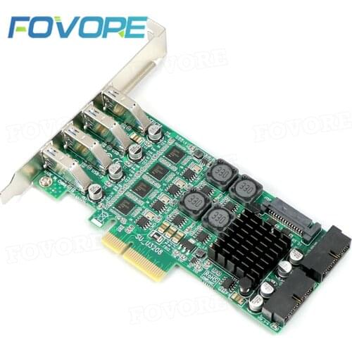 Add On Card PCI-E USB 3.0 PCIE 19 Pin USB 3.0 Adapter PCI Express to USB 3.0 Controller PCIE PCI-E USB3.0 Expansion Card