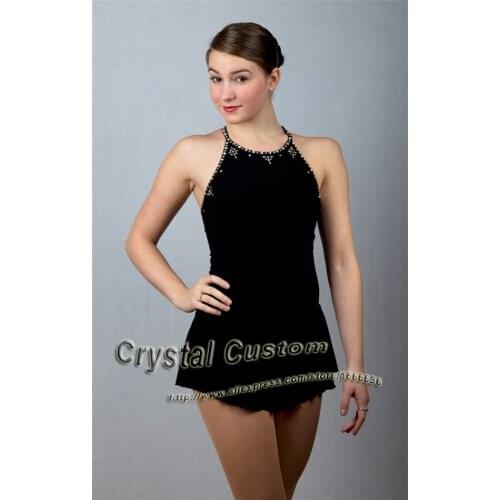 Custom Figure Ice Skating Dresses For Girls With Spandex Graceful New Brand Figure Skating Dress For Competition DR2721
