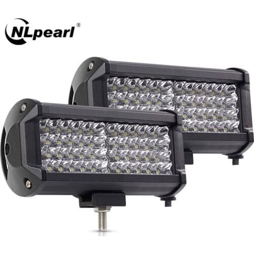 Nlpearl 4'' 7'' Led Light Bar/Work Light 72W 144W Led Work Light Bar Offroad Combo Led Bar for Tractor Truck 4x4 SUV ATV 12V 24V