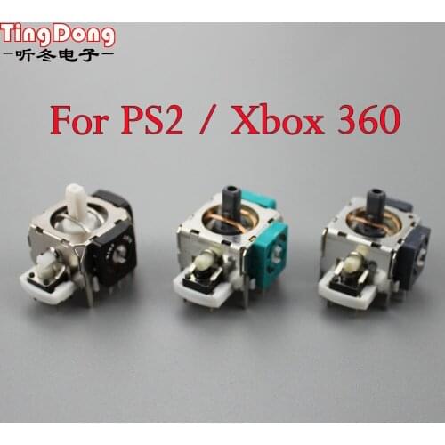 TingDong 3D Analog Joystick Stick Sensor Repair Parts For Microsoft For Xbox 360 For PS2 Controller Joystick Replacement