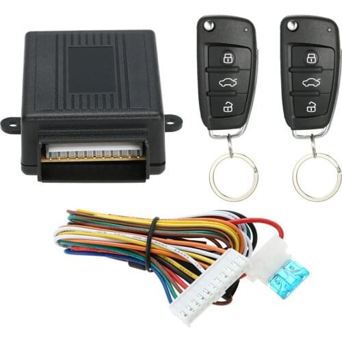 Universal Car Door Lock Keyless Entry System w/ Trunk Release Button Remote Central Control Box Kit
