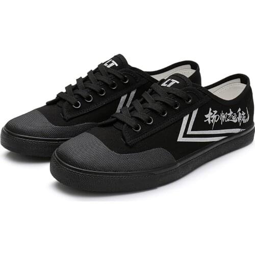 USHINE EU34-45 Canvas KungFu Shoes Martial Arts TaiChi Taekwondo WuShu Karate Sports Shoes Sneakers Shoes Adult Big Size
