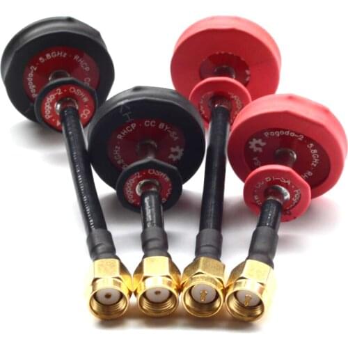 Pagoda-2 5.8GHz 1.2dBi Omni Directional 50mm 80mm FPV Antenna for RC FPV Racing Freestyle VTX VRX Goggles Monitor DIY Parts