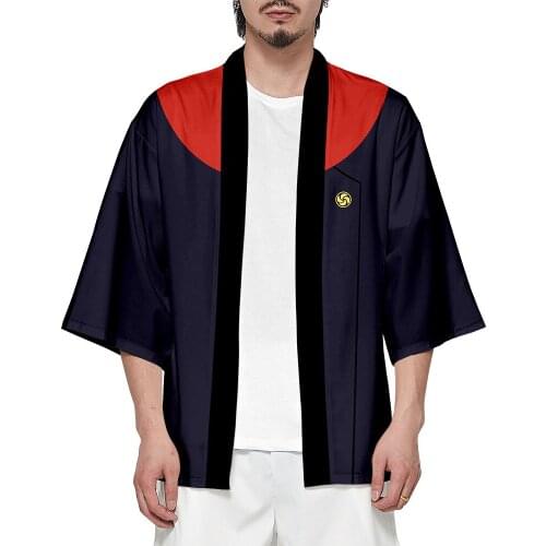 Anime Jujutsu Kaisen Itadori Yuji Cosplay 3D Printing Japanese Kimono Haori Kimono Cloak Sleepwear Cool Streetwear Jacket Coat