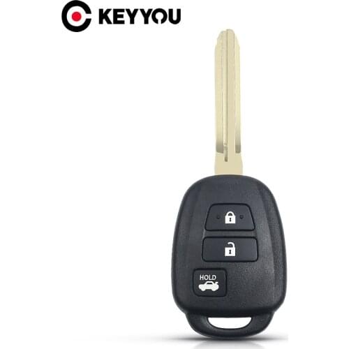 KEYYOU For Toyota CAMRY Corolla 2012 2013 2014 2015 Replacement Remote Car Key Shell Case Fob Cover 3 Buttons With TOY43 Blade