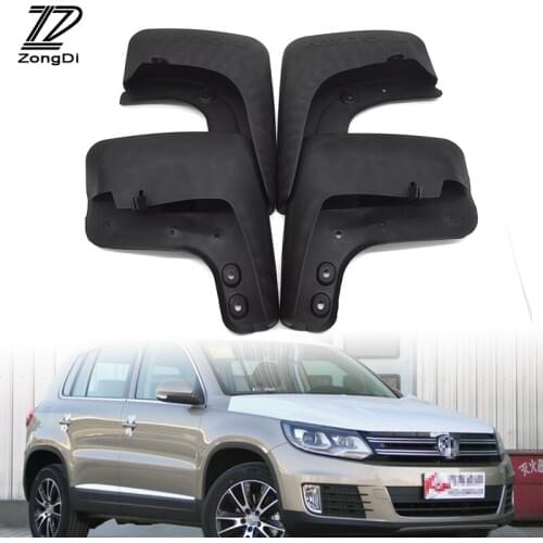 ZD Car Mudflaps Fit For 2008 2009 2010 2011 2012 2013 2014 2015 VW Tiguan Mudflap Accessories Front Rear Mudguards fenders