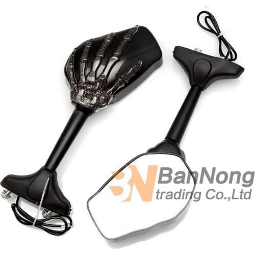 Motorcycle rearview mirrors Integrated LED Turn Signal Light For Ducati748 848 999 1098 1198/CBR600 CBR1100XX Ninja ZX-6R ZX-10R