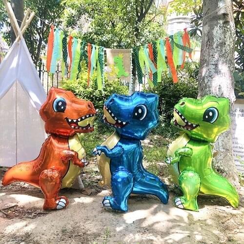 1 Large 3D forest Dinosaur Foil Balloon Boy Animal Balloon Children Dinosaur Birthday Party Forest Party Decoration Balloon