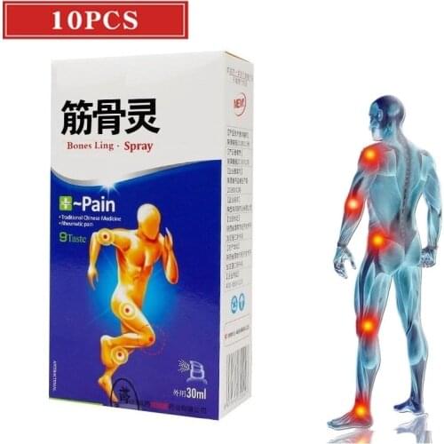 10PCS Pain Relieving Spray Rheumatism Rrthritis, Muscle Sprain Knee Waist Pain, Back Shoulder Spray Tiger Orthopedic Plaster