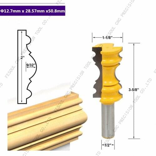 12.7mm shank-1PCS,cnc solid carbide woodworking router bit,Woodworking end mill,drawer lock knife,drawer,wood engraving tool