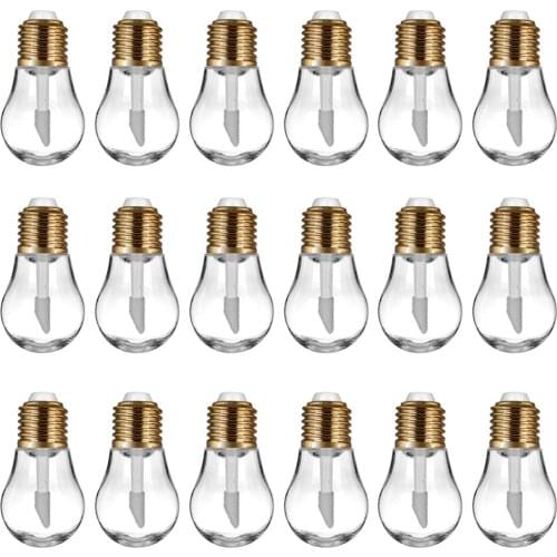 20Pcs Light Bulb Lip Gloss Tube Empty Refillable Lips Gloss Bottles 9ML DIY Cosmetics Lip Glaze Bottles Makeup Sample Tubes