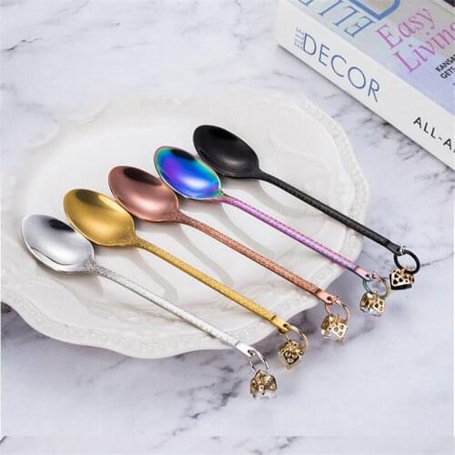 304 Stainless Steel Spoon Coffee Tea Scoop Set Christmas Gift Restaurant Soup Tools Dinnerware Mixing Spoon Cafe Tableware Set