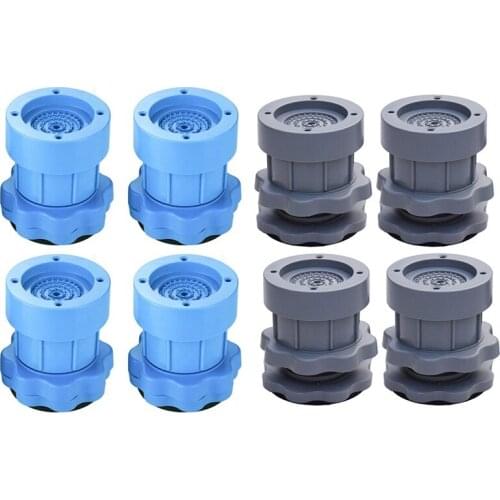 4PC Adjustable Heighten Washing Machine Anti Vibration Pad Shock Non Slip Feet Mat Fridge Floor Furniture Protector