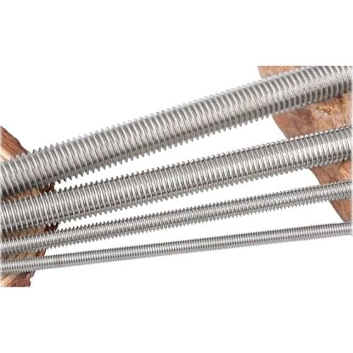 50pcs/lot Stainless steel full threaded rod screw tooth rod double head screw screw through wire headless screw DIN975 M3-M6*L