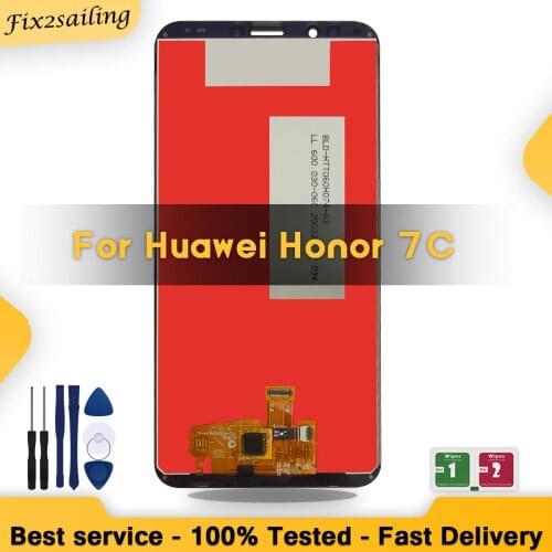 AAA+ Quality 5.7 " Inch For Huawei Honor 7C Aum-L41 LCD Display Touch Screen Digitizer For ATU LX1 / L21 7A Pro AUM-L29 + Frame