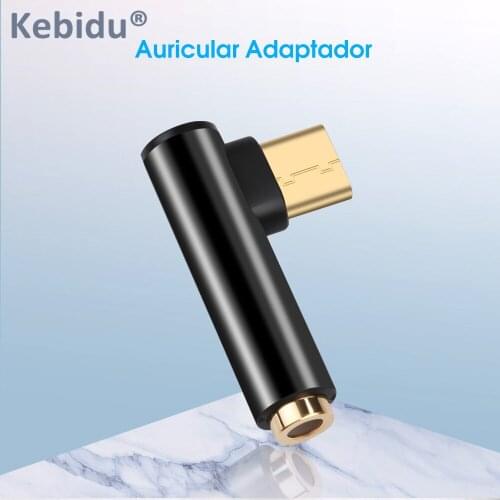 Kebidu Type-C Male To 3.5mm Jack Female USB C Earphone Adapter AUX Audio Cable Converter For Xiaomi 6 Letv 2 2 Pro Max 2