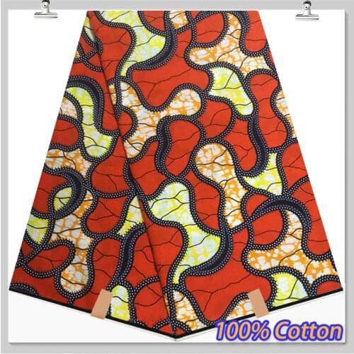 African print fabric wax tissu africain coton 100% cotton high quality sewing fabric patchwork material 6yard SP7278