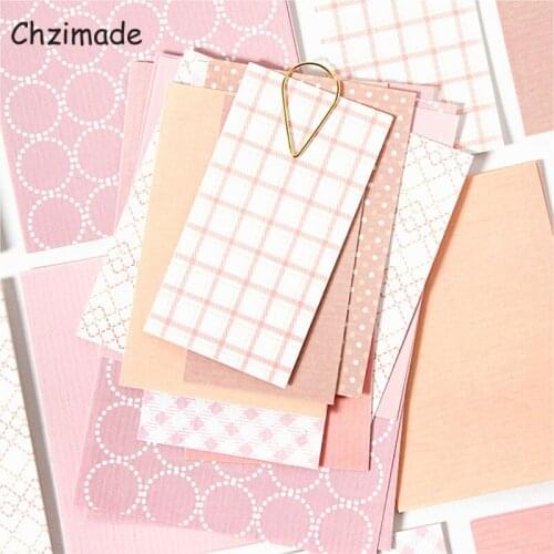 Chzimade Junk Journal Basic Pattern Scrapbooking Paper Packs Background Tissue Paper DIY Crafts Bookmark Decoration