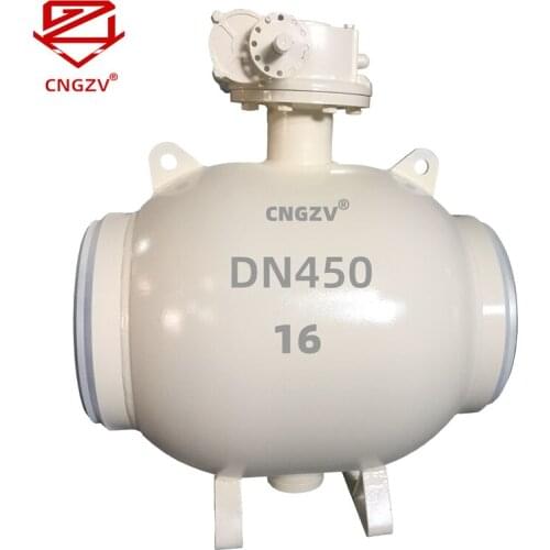 CNGZV Valve Heat Pipe Welded Ball Valves City Heating Valve Large Diameter Full Bore Welded Ball Valve Q367F-16C DN450