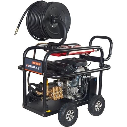 High pressure brass triplex plunger pump Gasoline Engine Pipeline Dredge heavy duty washing machine pressure washer 100-350bar