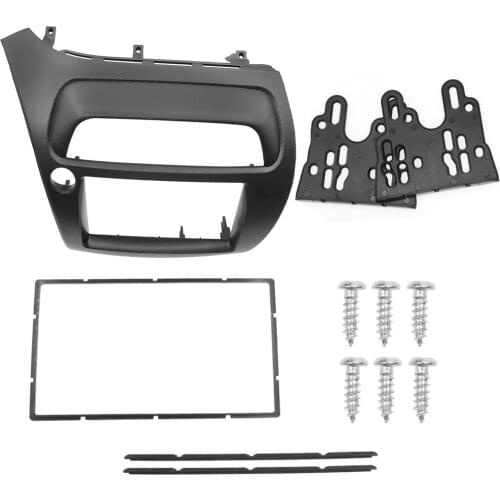LHD 2 Din Fascia Radio For Honda Civic Hatchback 2005+ Car DVD Stereo Frame Panel Dash Installation Trim Kit