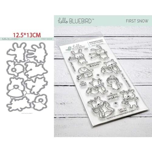 Play penguins in winter troqueles de corte de metal scrapbooking cutting dies and stamps DIY dies scrapbooking nouveau arrivage