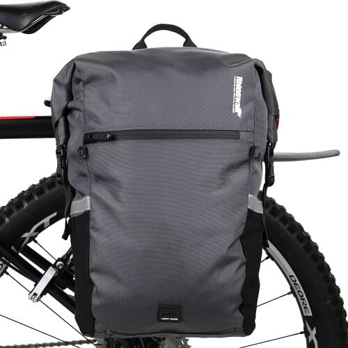 Rhinowalk 24L Cyclimg Bag Multifunctional Bike Pannier Bag Waterproof Bicycle Rear Seat Bag Backpack Motor Bag Luggage Bag