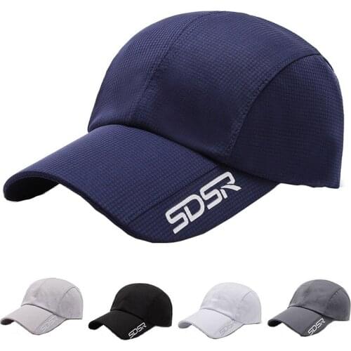 Summer Polyester Quick Dry Adjustable Baseball Cap for Adult Men Breathable Sports Hat Women Outing Sun Hat Student Trucker Hat