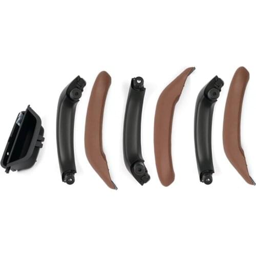 Car Interior Door Handle Inner Drivers Seat Side Panel Handle Pull ABS Trim Cover For BMW X3 X4 F25 F26 2010-2017