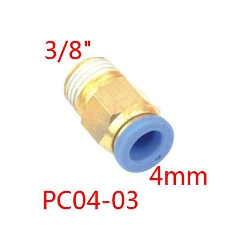 PC04-03 Pneumatic air straight fitting 4mm thread 3/8" One touch hose connector,5pcs/lot