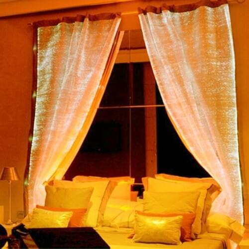 Festival DayRBG Drape Party Shining curtain Fiber Optic LED Night Christmas Day Party Surprise Luxurious curtains Sheet curtains